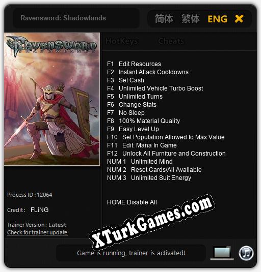Ravensword: Shadowlands: Cheats, Trainer +15 [FLiNG]