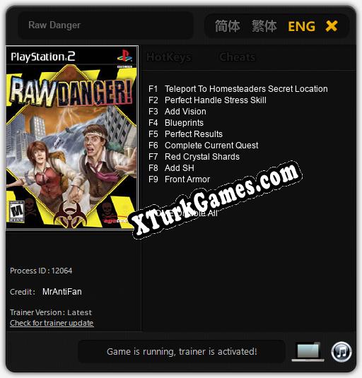 Raw Danger: Trainer’ı (V1.0.58)