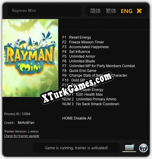 Rayman Mini: Trainer +15 [v1.3]
