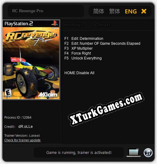 RC Revenge Pro: Trainer’ı (V1.0.27)