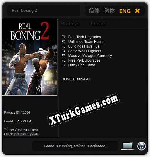 Real Boxing 2: Trainer’ı (V1.0.56)