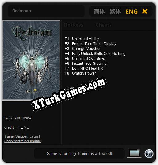 Redmoon: Cheats, Trainer +8 [FLiNG]