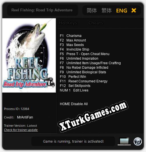 Reel Fishing: Road Trip Adventure: Trainer’ı (V1.0.76)