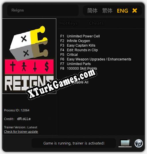 Reigns: Trainer’ı (V1.0.23)