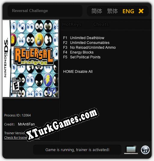 Reversal Challenge: Trainer +5 [v1.5]