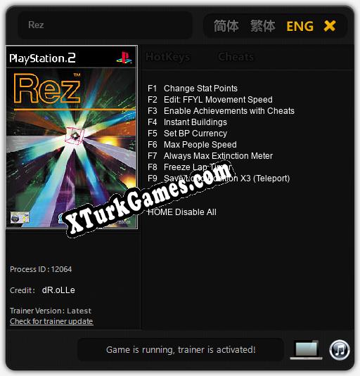 Rez: Cheats, Trainer +9 [dR.oLLe]