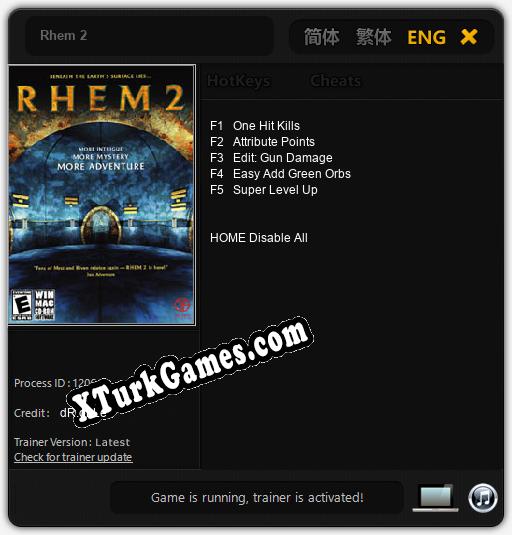 Rhem 2: Trainer’ı (V1.0.94)