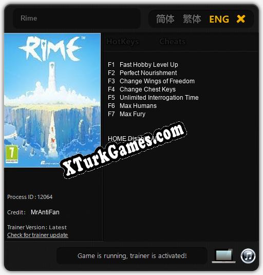 Rime: Cheats, Trainer +7 [MrAntiFan]