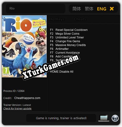Rio: Cheats, Trainer +9 [CheatHappens.com]