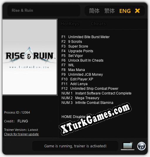 Rise & Ruin: Cheats, Trainer +15 [FLiNG]