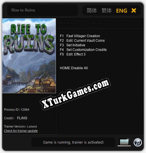 Rise to Ruins: Cheats, Trainer +5 [FLiNG]