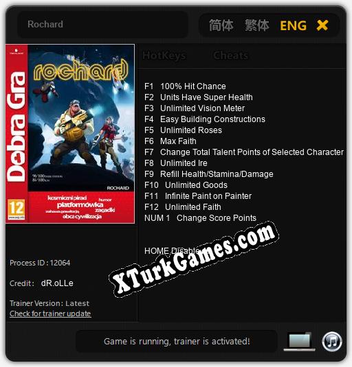Rochard: Cheats, Trainer +13 [dR.oLLe]