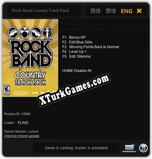 Rock Band Country Track Pack: Trainer +5 [v1.6]