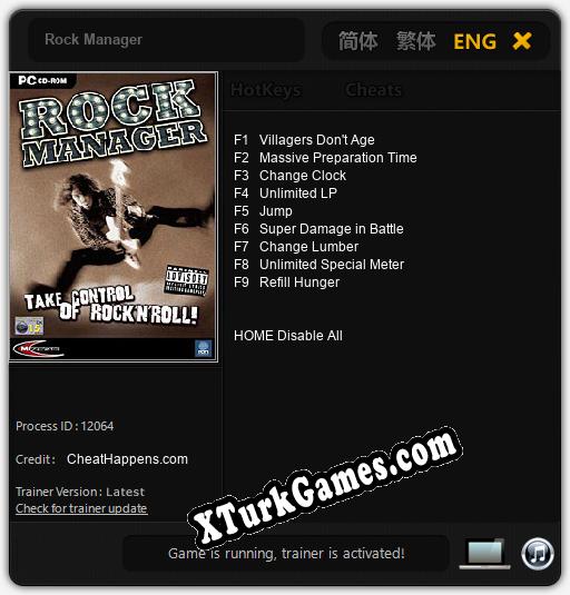 Rock Manager: Trainer’ı (V1.0.45)