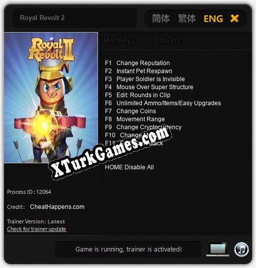 Royal Revolt 2: Cheats, Trainer +11 [CheatHappens.com]