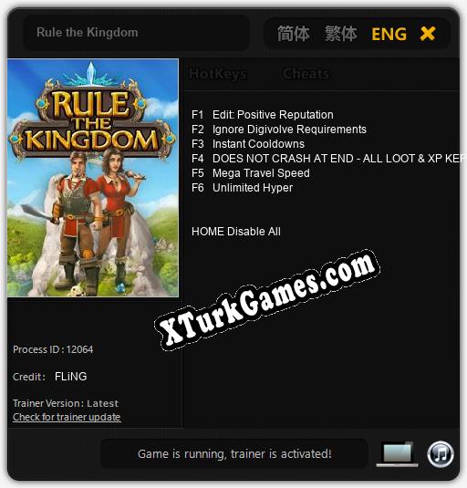 Rule the Kingdom: Trainer’ı (V1.0.70)