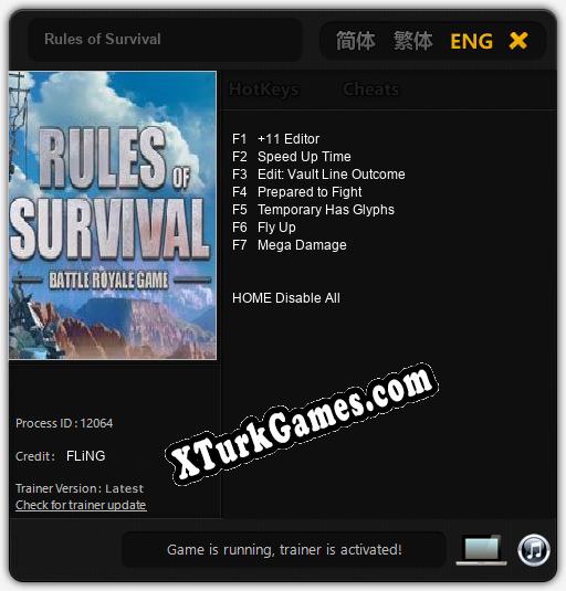 Rules of Survival: Trainer’ı (V1.0.98)