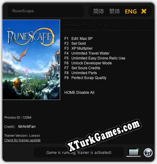 RuneScape: Trainer’ı (V1.0.26)