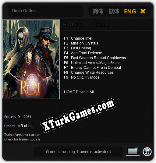 Rush Online: Trainer’ı (V1.0.60)