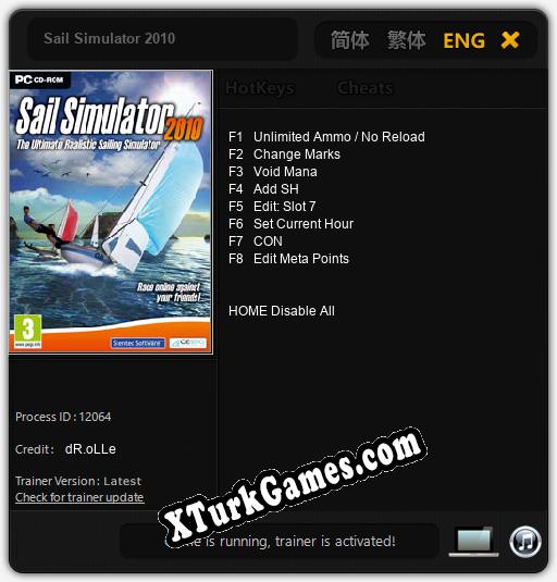 Sail Simulator 2010: Trainer’ı (V1.0.50)