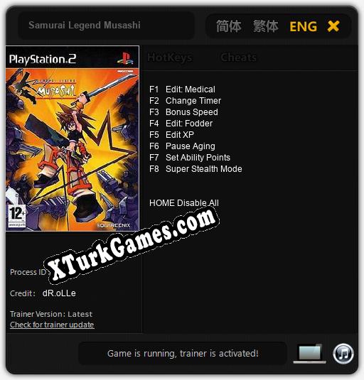 Samurai Legend Musashi: Trainer’ı (V1.0.73)