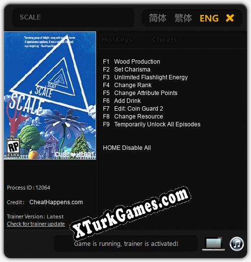 SCALE: Cheats, Trainer +9 [CheatHappens.com]