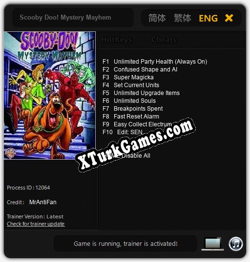 Scooby Doo! Mystery Mayhem: Trainer’ı (V1.0.76)