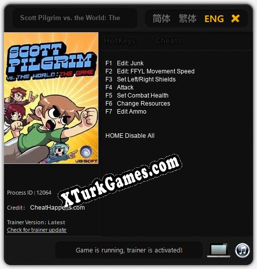 Scott Pilgrim vs. the World: The Game: Trainer +7 [v1.7]