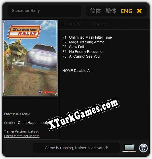 Screamer Rally: Trainer +5 [v1.4]