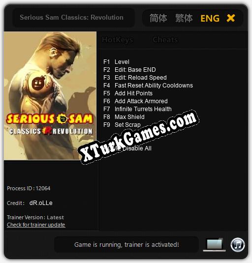 Serious Sam Classics: Revolution: Trainer’ı (V1.0.95)