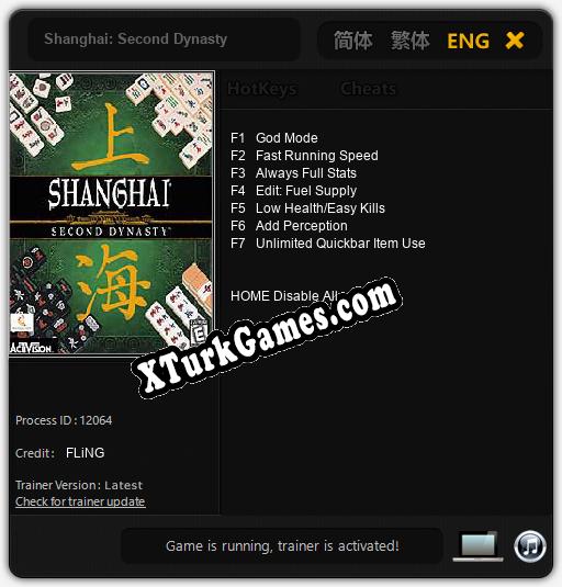 Shanghai: Second Dynasty: Trainer +7 [v1.9]
