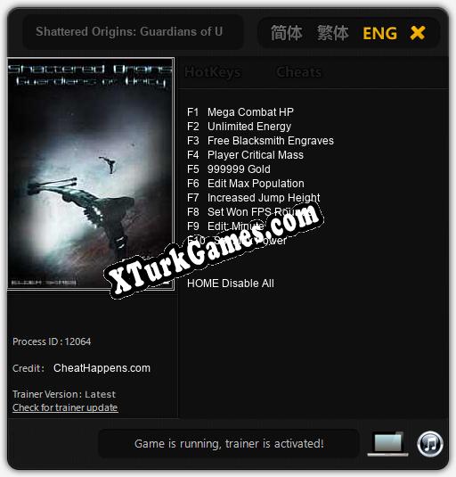 Shattered Origins: Guardians of Unity: Trainer’ı (V1.0.88)