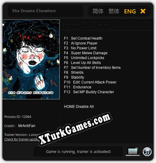 She Dreams Elsewhere: Trainer’ı (V1.0.53)