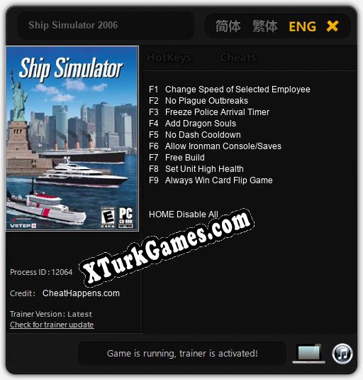 Ship Simulator 2006: Trainer’ı (V1.0.27)