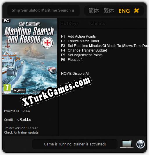 Ship Simulator: Maritime Search and Rescue: Trainer +6 [v1.3]