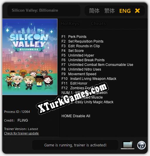 İçin Trainer’ı Çıktı Silicon Valley: Billionaire [v1.0.3]