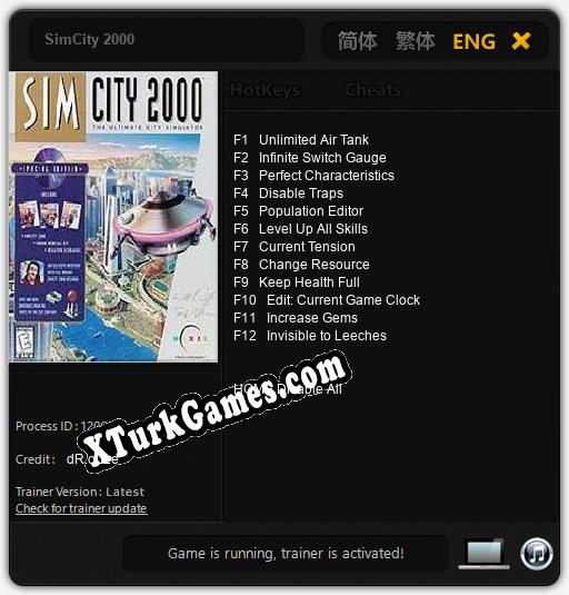 SimCity 2000: Trainer’ı (V1.0.30)