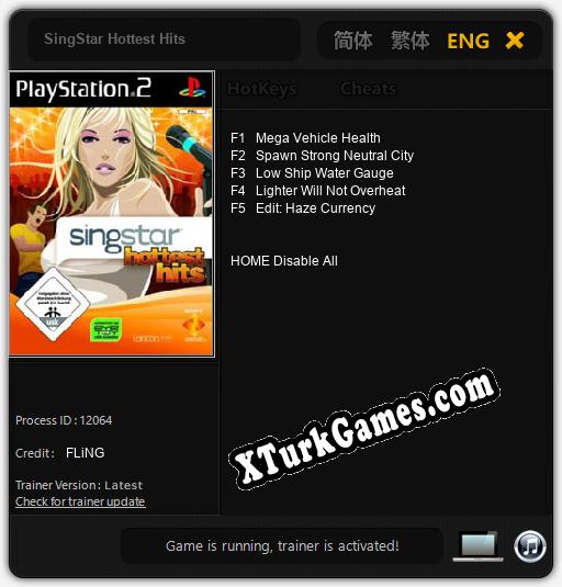 SingStar Hottest Hits: Cheats, Trainer +5 [FLiNG]