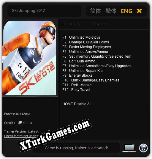 Ski Jumping 2012: Trainer’ı (V1.0.92)