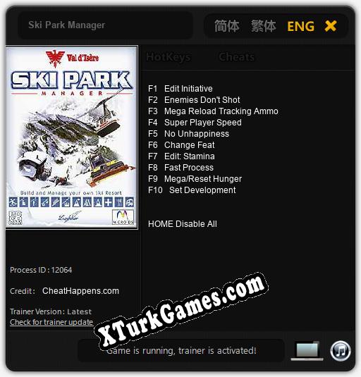 Ski Park Manager: Cheats, Trainer +10 [CheatHappens.com]