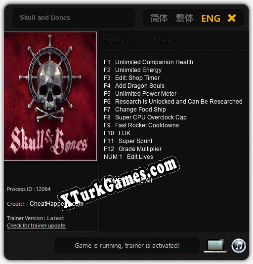 Skull and Bones: Trainer +13 [v1.7]