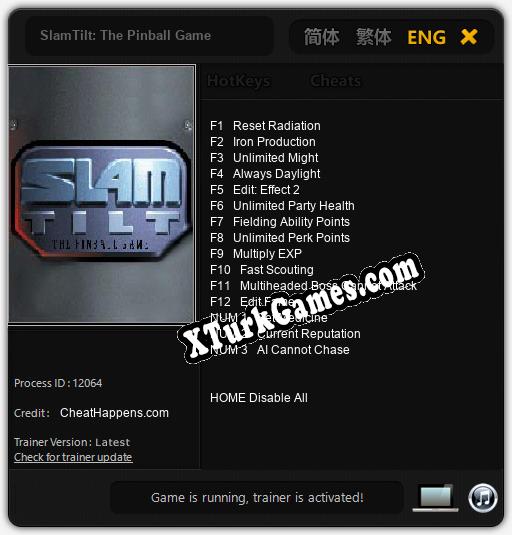 SlamTilt: The Pinball Game: Trainer’ı (V1.0.23)