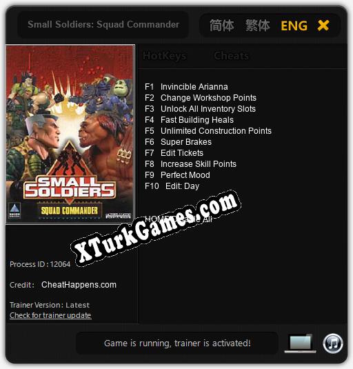İçin Trainer’ı Çıktı Small Soldiers: Squad Commander [v1.0.3]