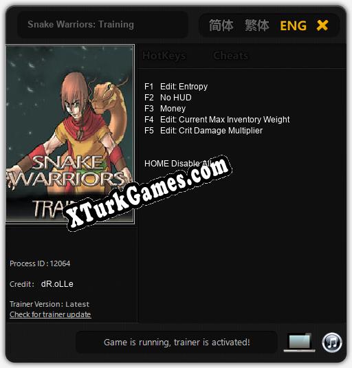 Snake Warriors: Training: Cheats, Trainer +5 [dR.oLLe]