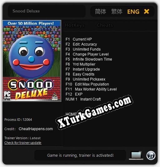 Snood Deluxe: Trainer +13 [v1.8]