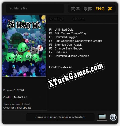 So Many Me: Trainer +8 [v1.6]