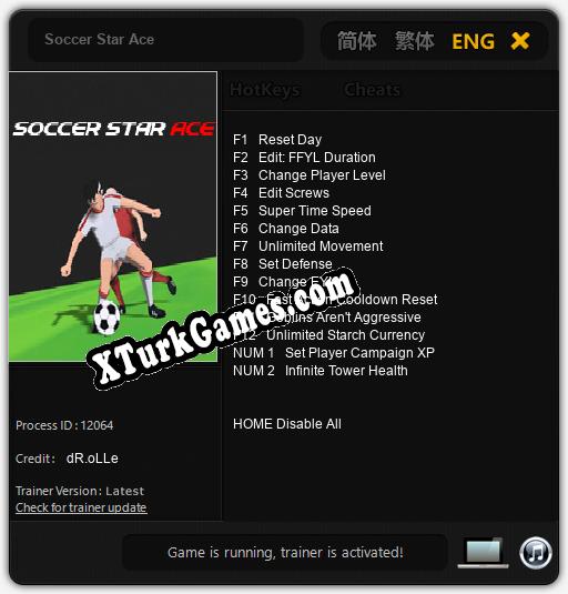 Soccer Star Ace: Trainer’ı (V1.0.63)