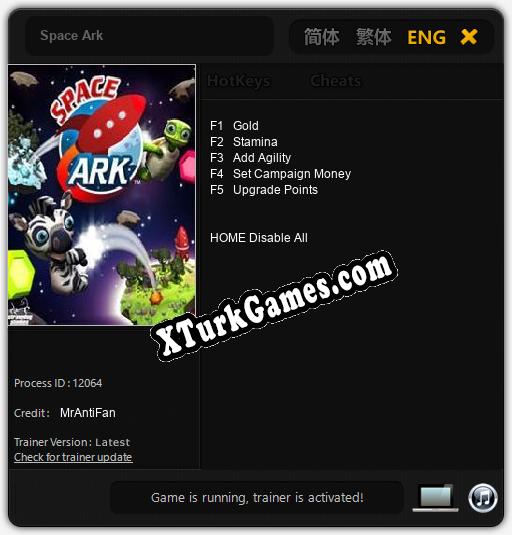 Space Ark: Trainer’ı (V1.0.53)