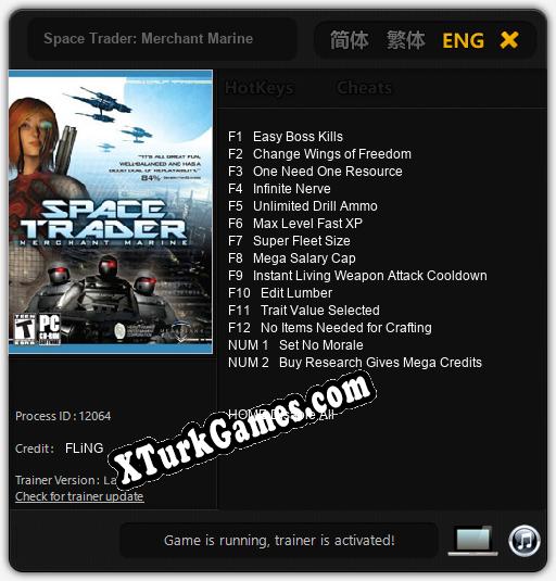 Space Trader: Merchant Marine: Cheats, Trainer +14 [FLiNG]
