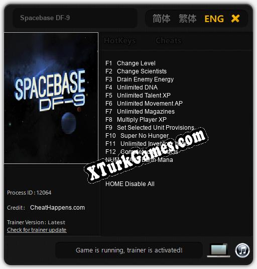Spacebase DF-9: Trainer’ı (V1.0.14)